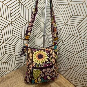 Vera Bradley Convertible Shoulder / Crossbody Bag in Plum Crazy